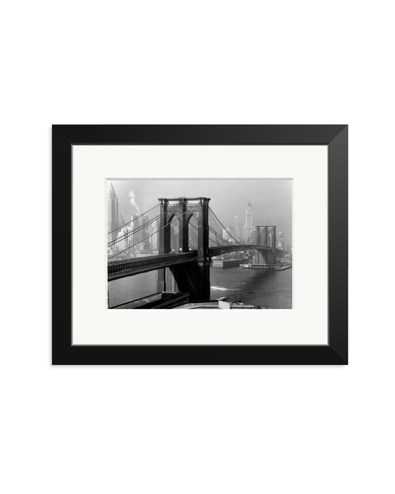 Brooklyn Bridge by Day Black / Small