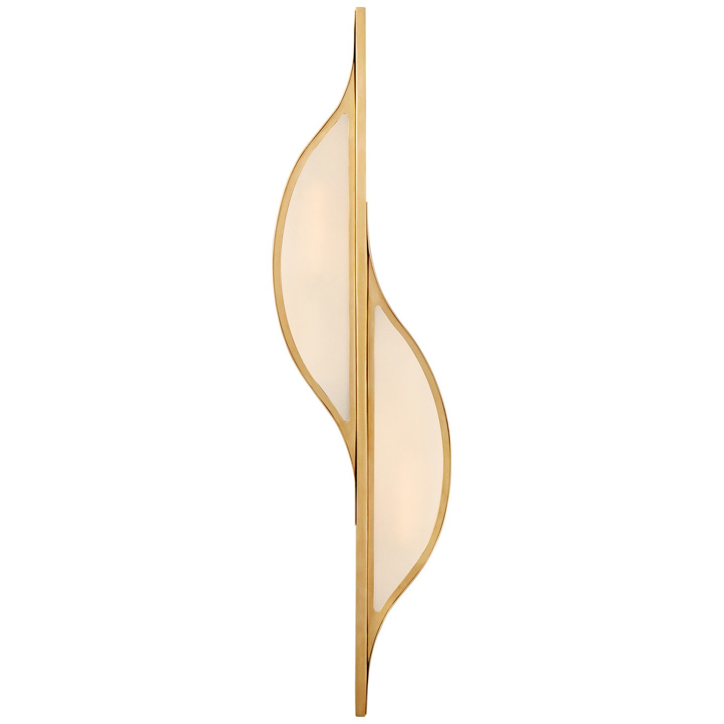 Avant Large Curved Sconce Antique-Burnished Brass