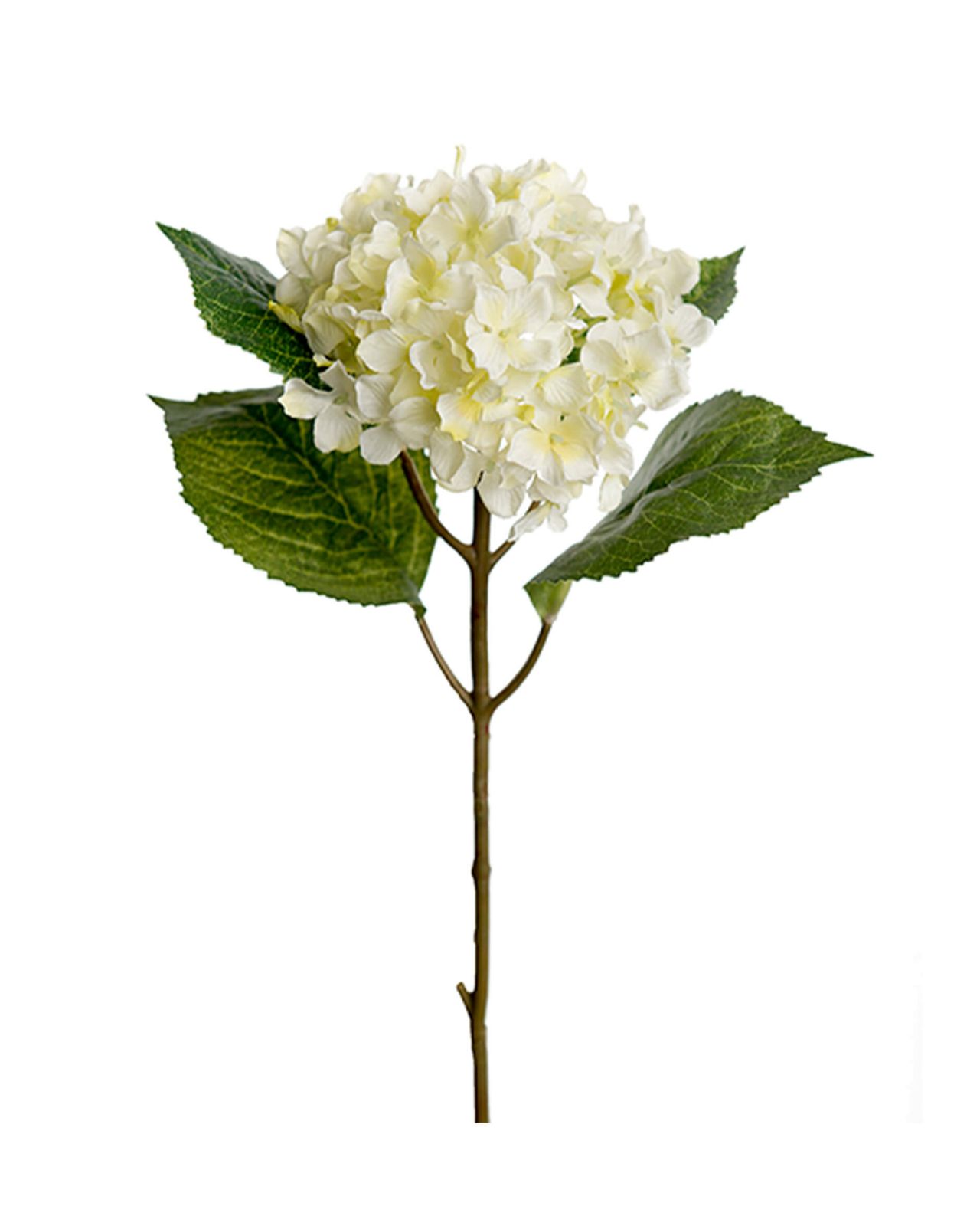Kunstig Hortensia stilk hvid