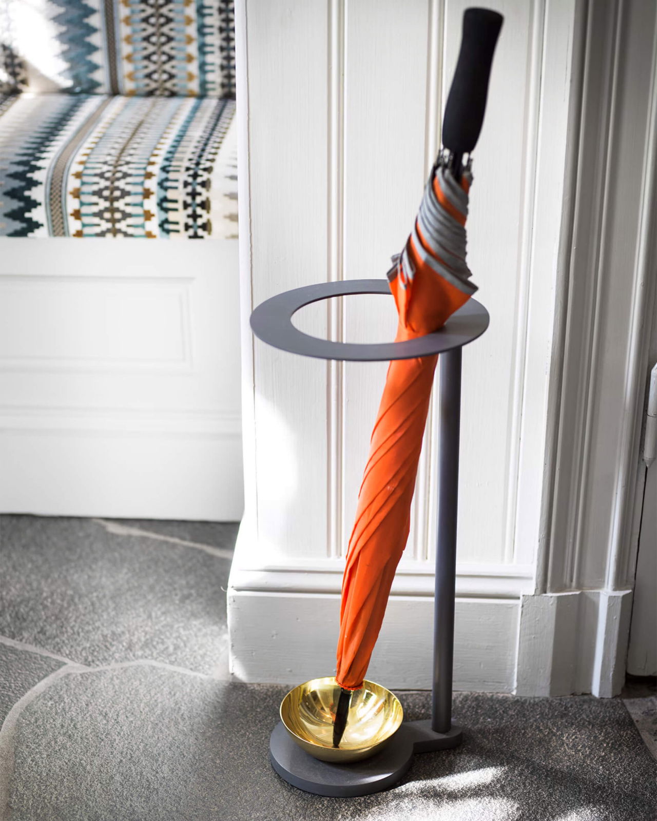 Monokel paraplyställ mässing