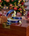Clarence Ribbon Blue/Gold 4,5m