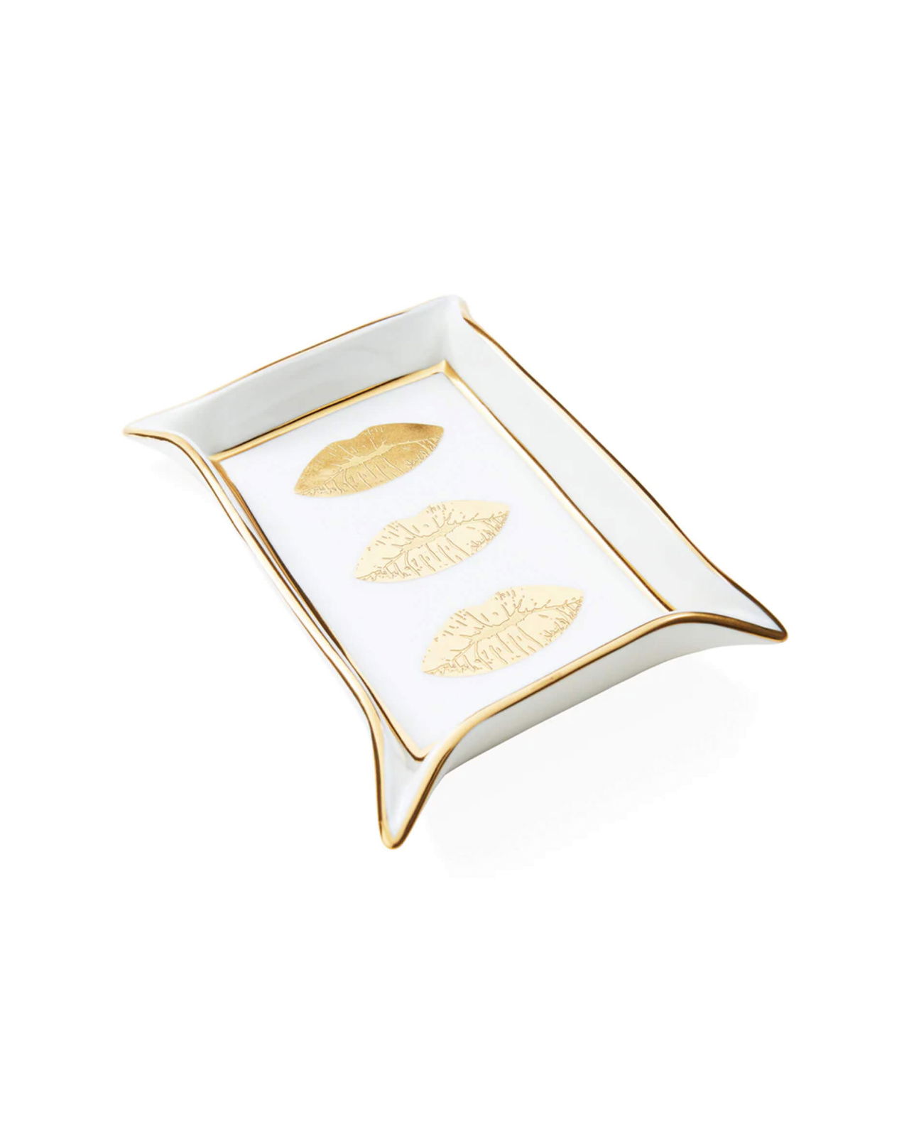 Lips Valet Tray White