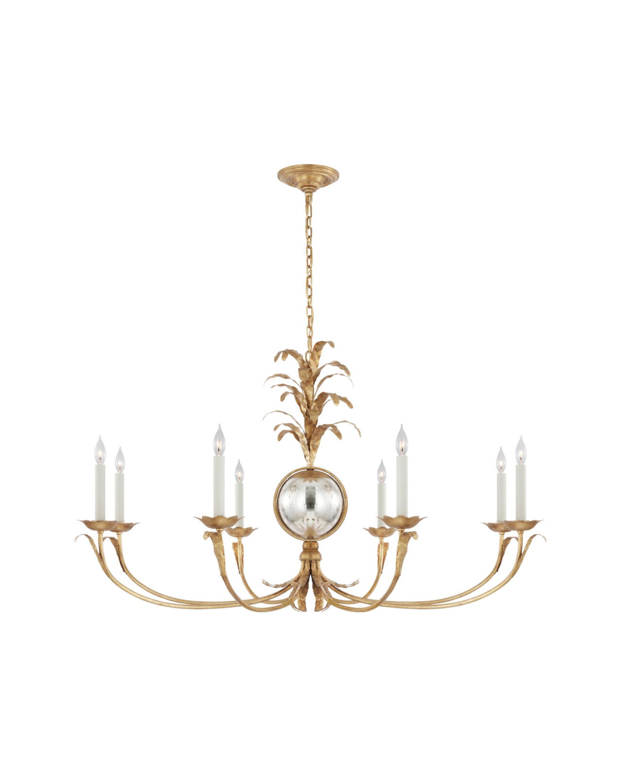 Gramercy Grande Wide Chandelier Gilded Iron