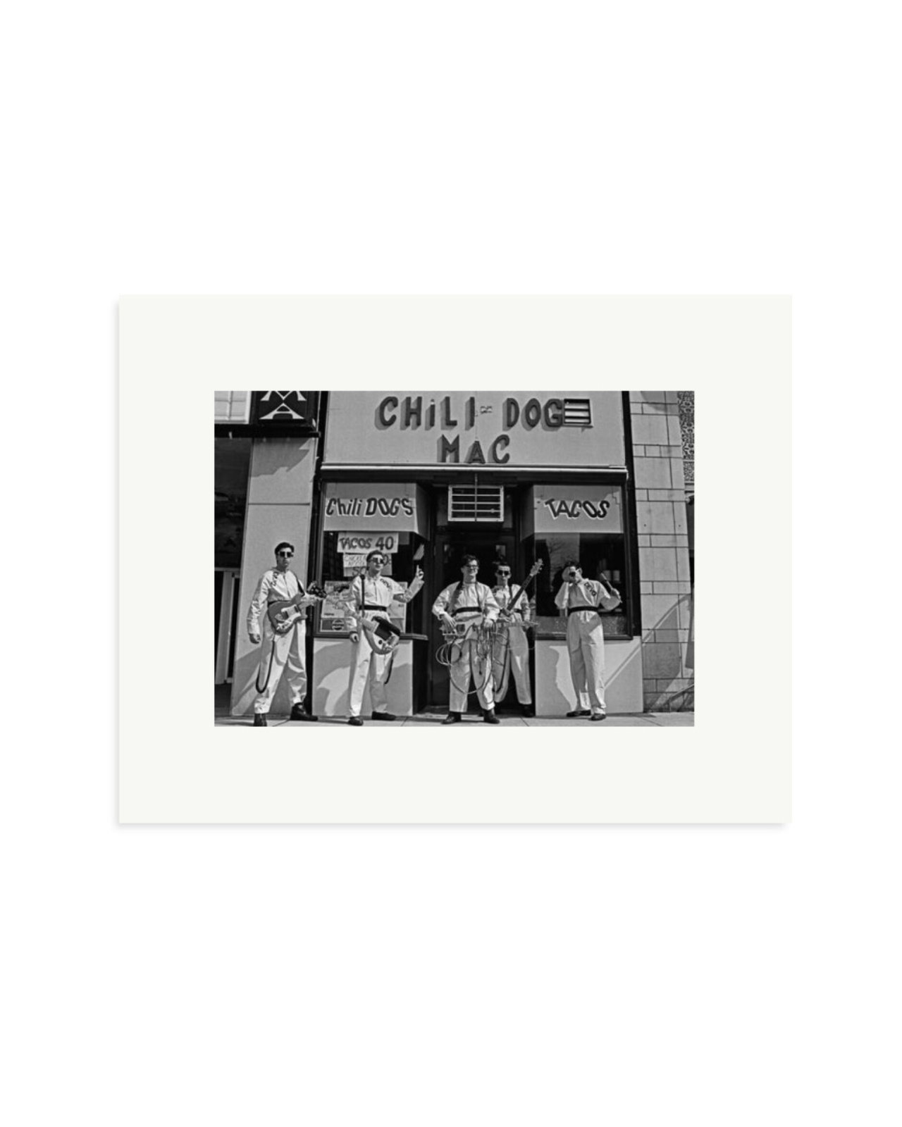 Devo at The Chili Dog Mac in Akron 1978 Print Only / Small