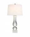 Contemporary Balustrade Table Lamp Crystal/Linen
