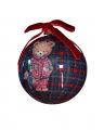 Ted Weihnachtskugel blau 8cm