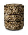 Roosevelt Stool Bernard Leopard Camel