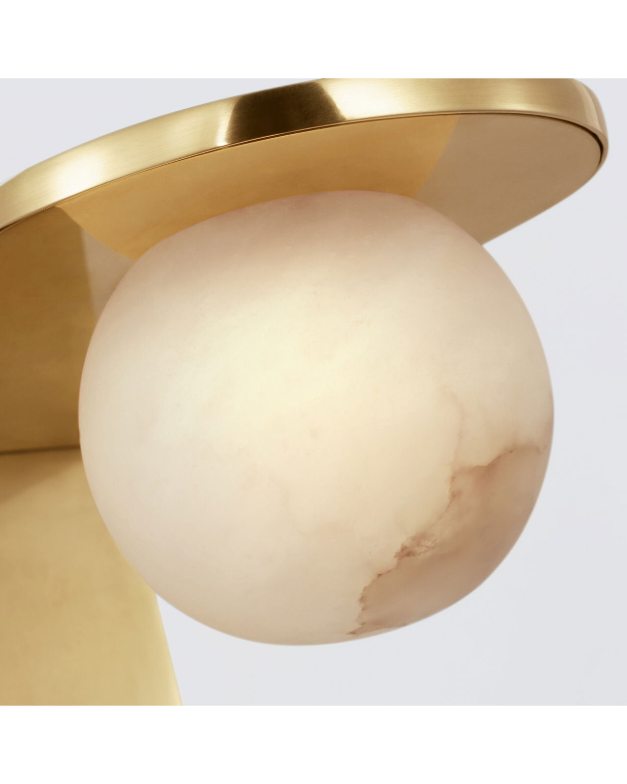 Pertica Small Desk Lamp Mirrored Antique Brass