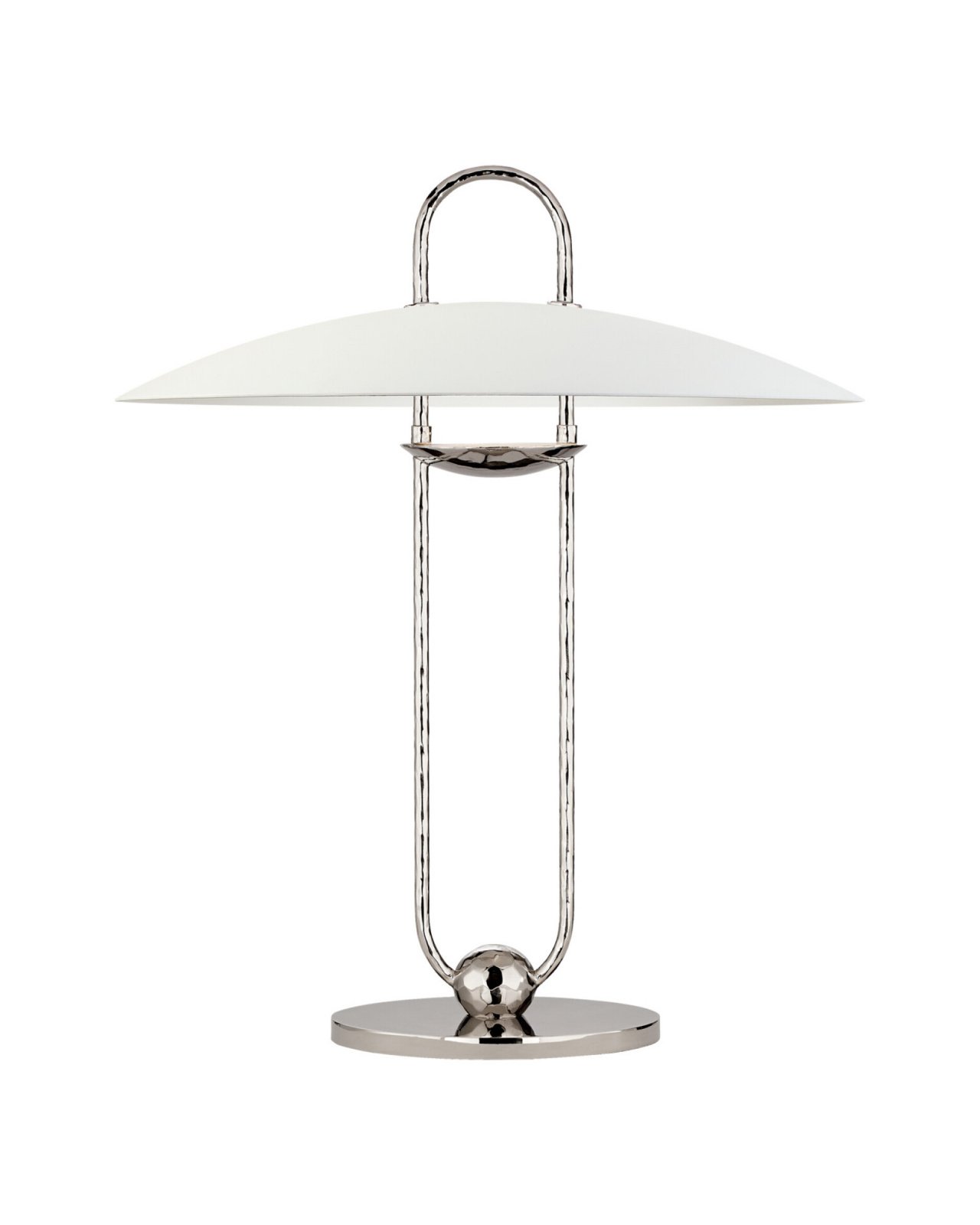 Cara Sculpted Table Lamp Polished Nickel