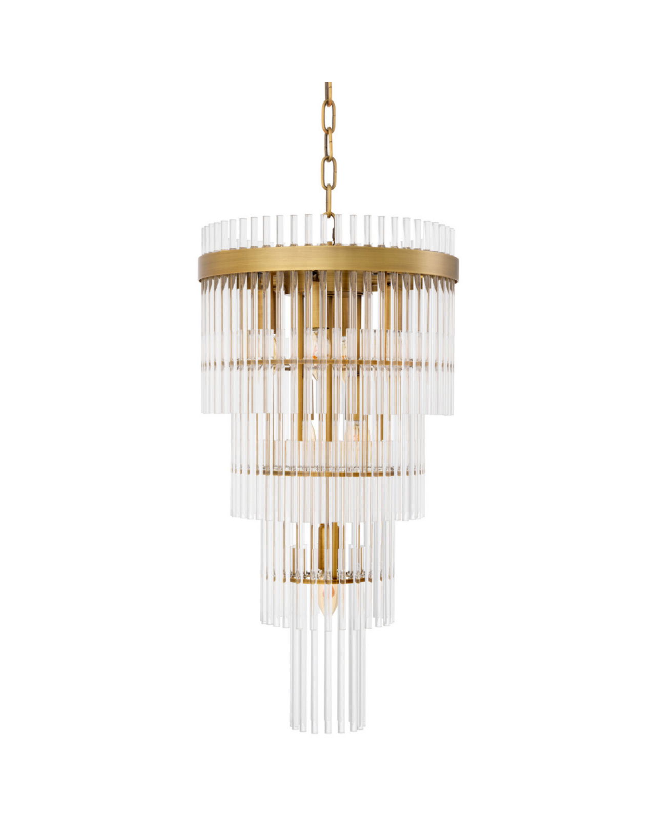 Yara kroonluchter antiek messing