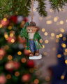 Desmond bär weihnachtsschmuck