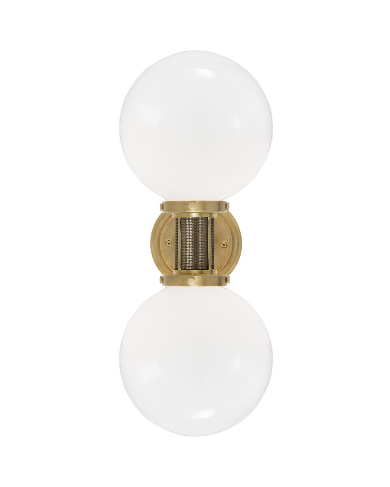 McCarren Double Sconce Natural Brass