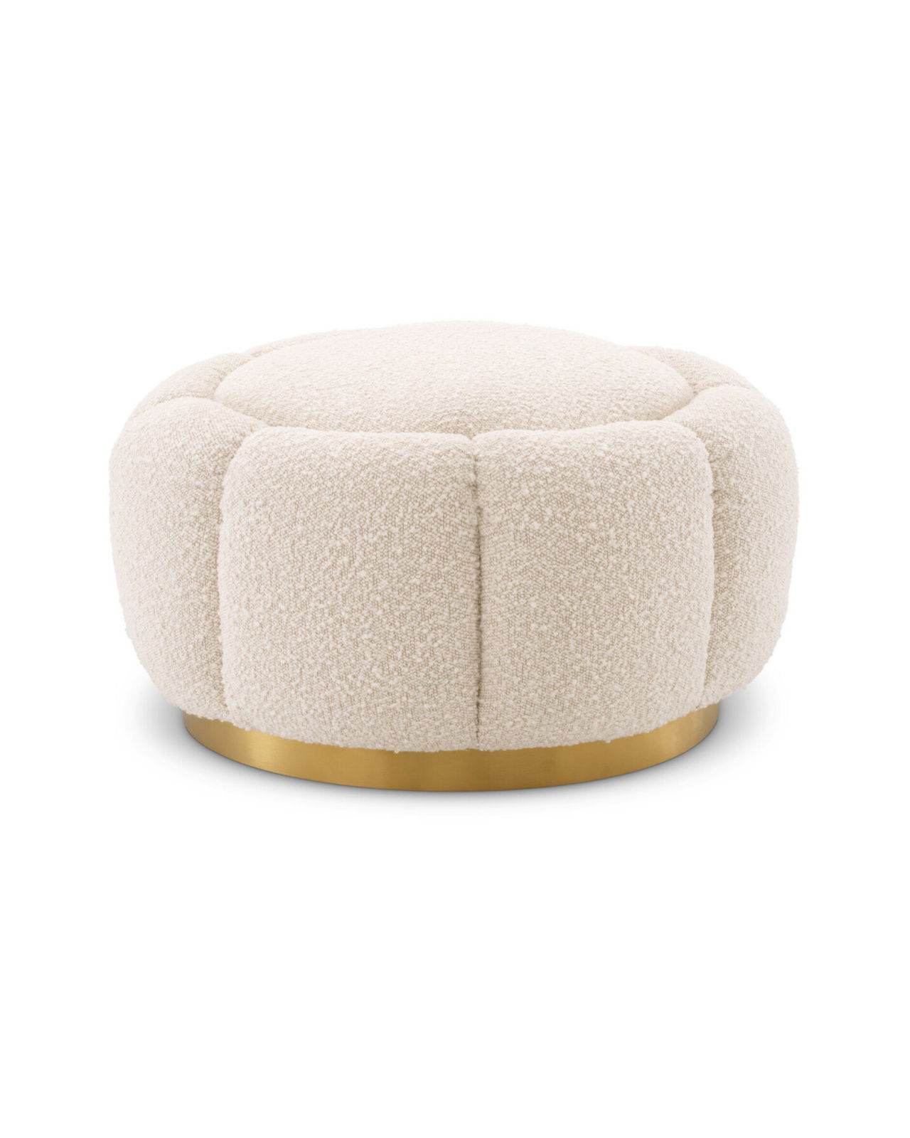 Inger fotpall bouclé cream
