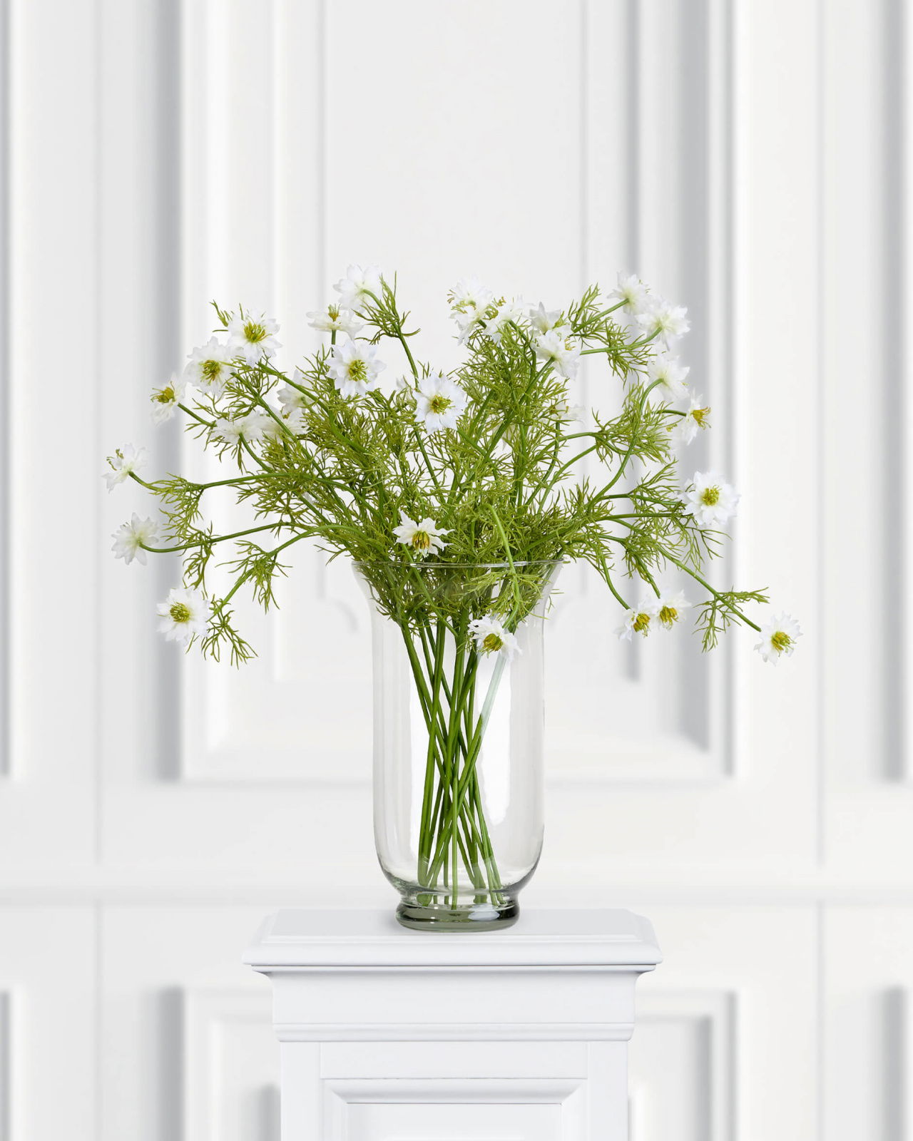 Nigella faux flower white