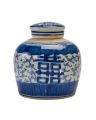 Silvio Ginger Jar White/Blue