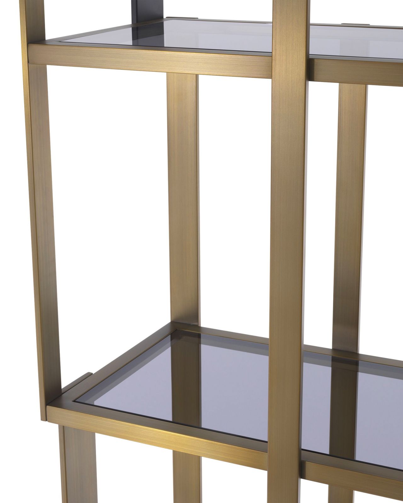 Clio hylla borstad mässing