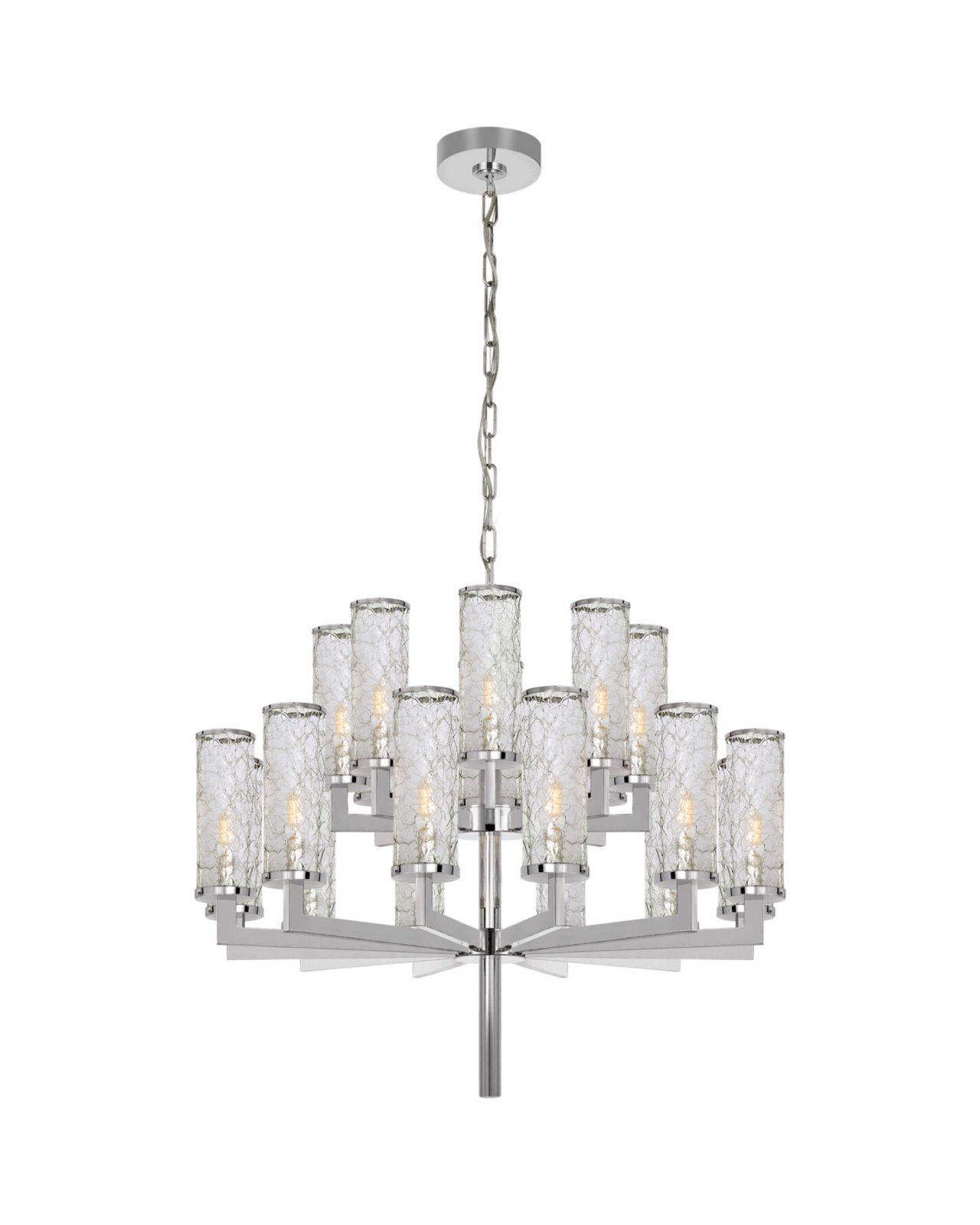Liaison Double Tier Chandelier Polished Nickel