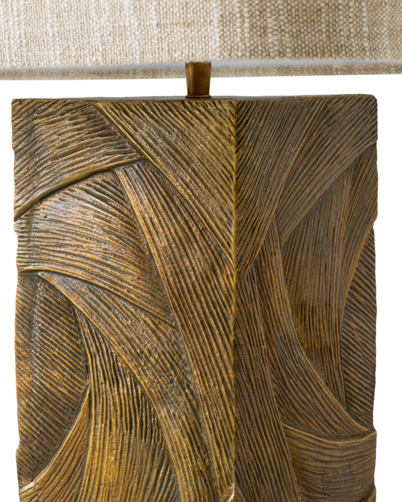 Bandol bordlampe antik messing
