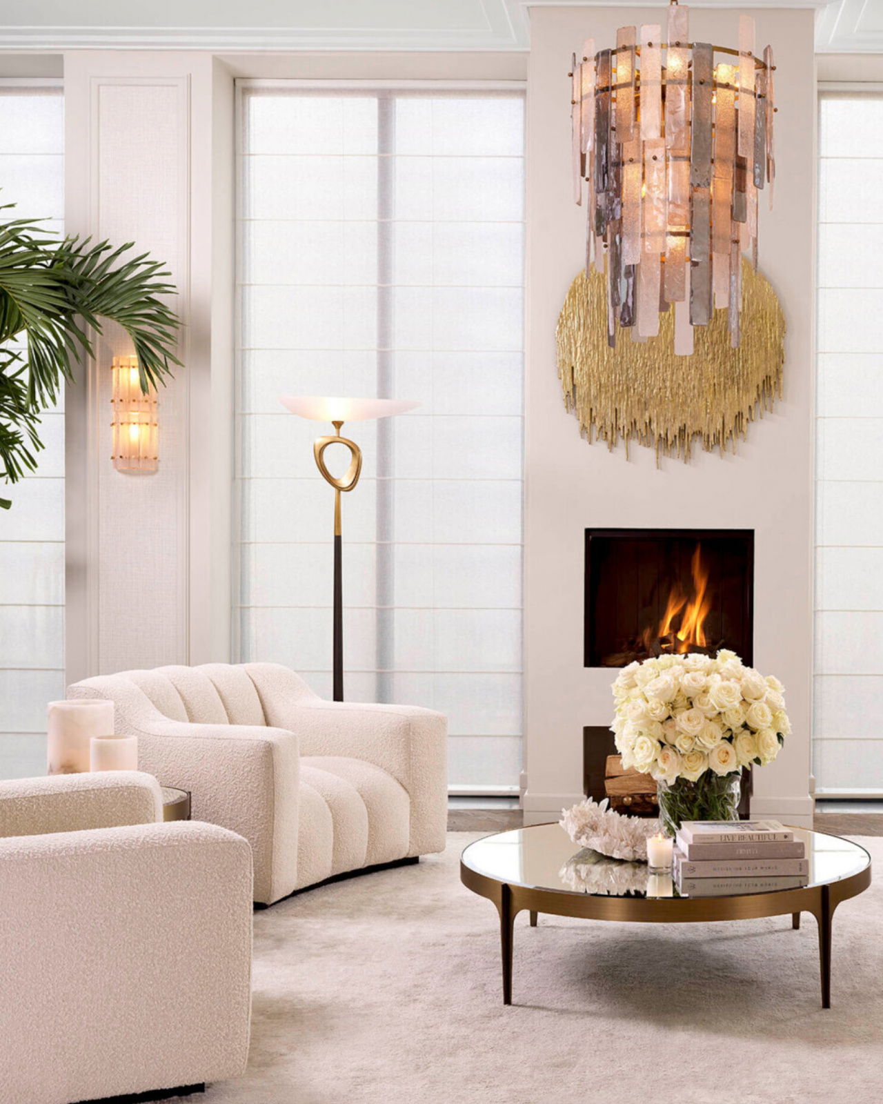 Kelly fauteuil bouclé cream