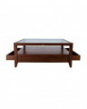 Martino coffee table with glass top Noble Brown