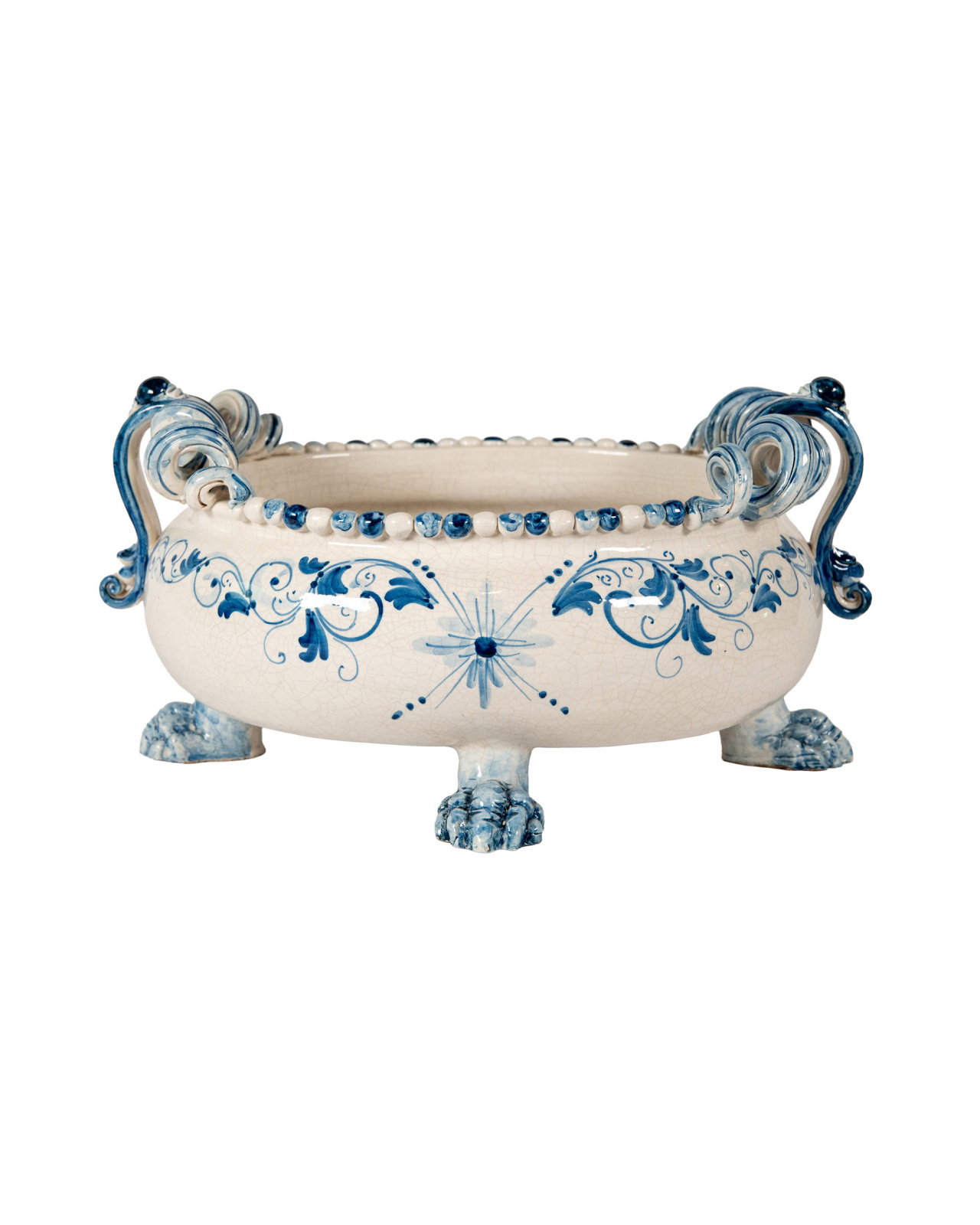 Mondello serving bowl blue/white