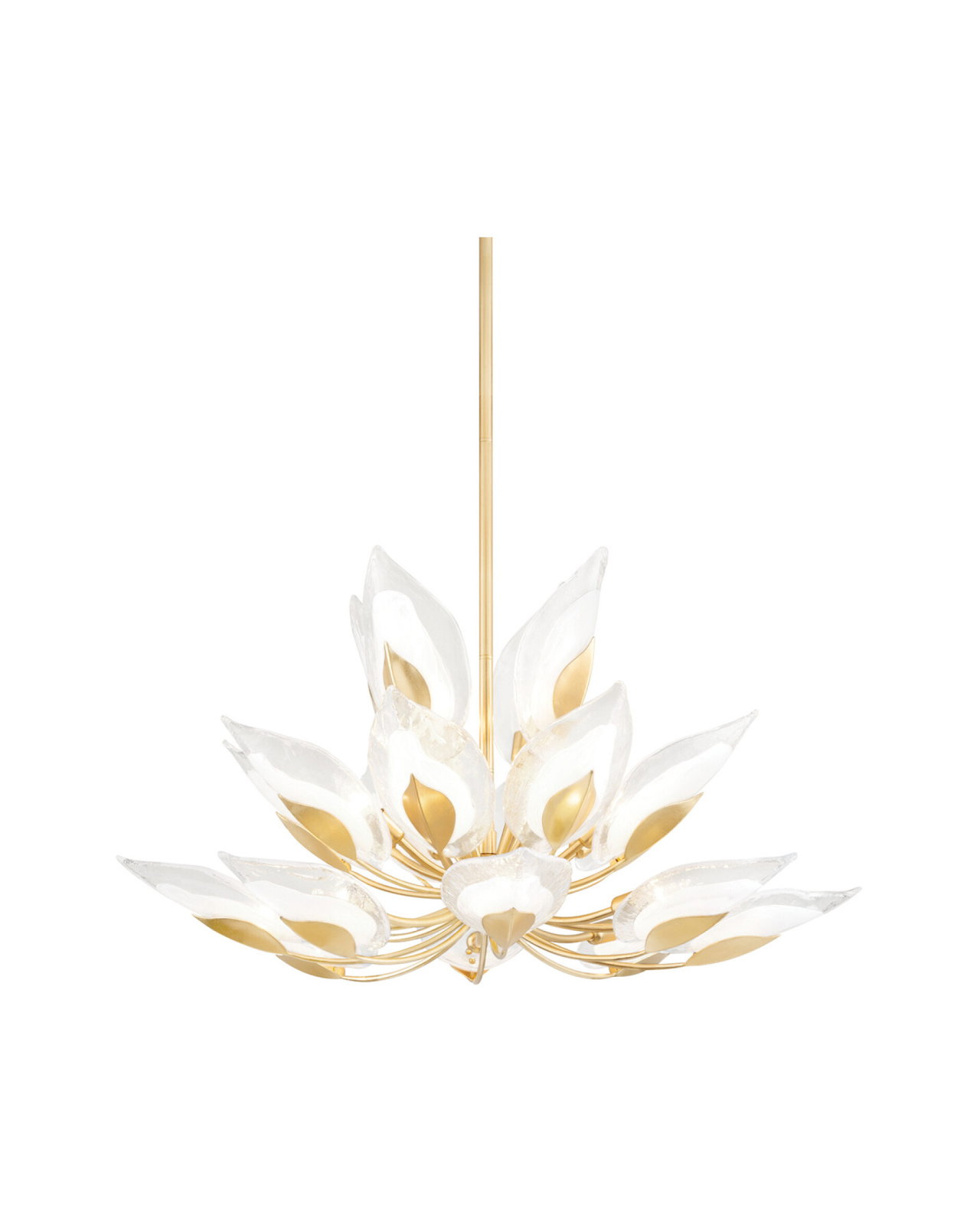 Blossom Chandelier Gold Leaf
