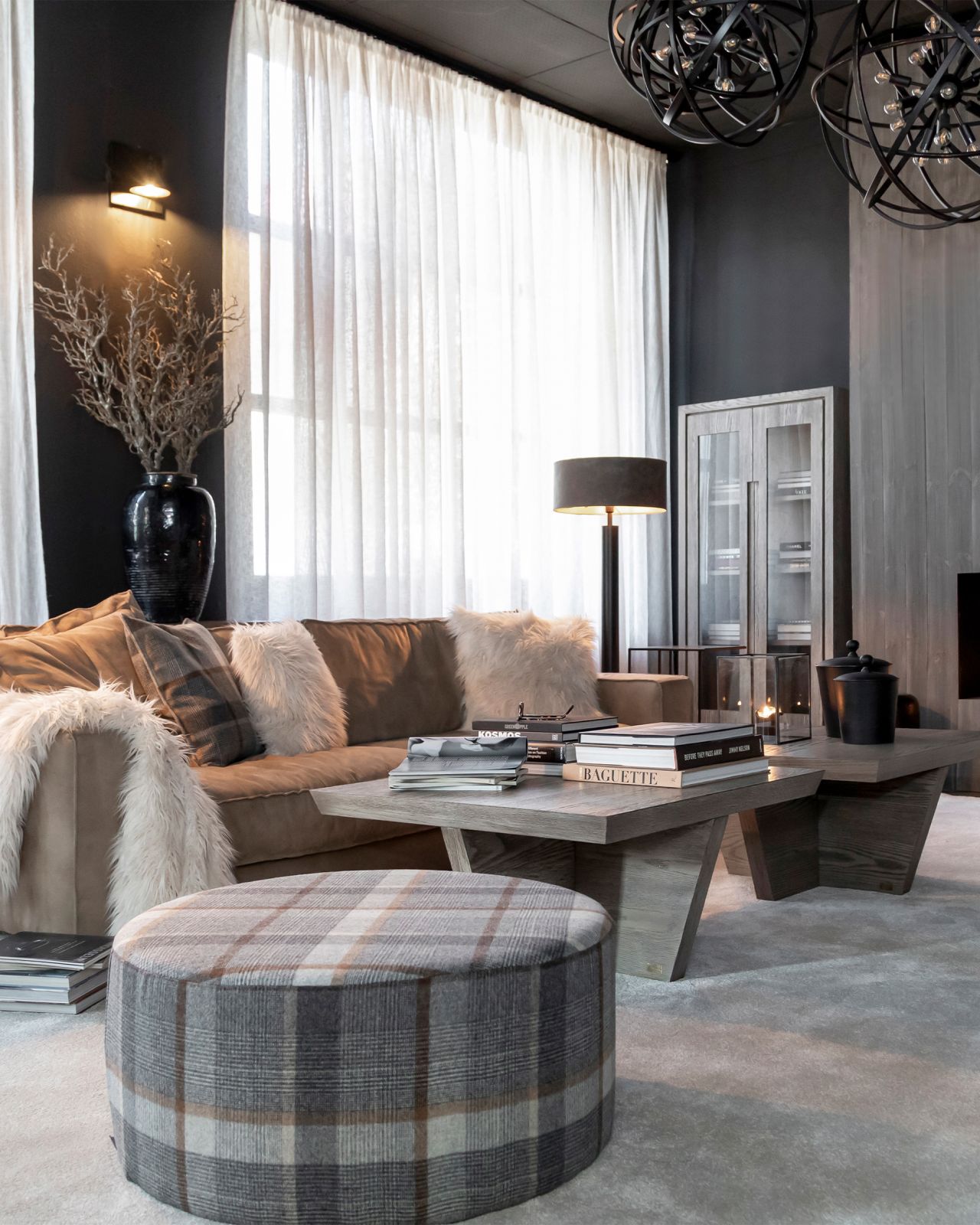 Belle lampshade cylinder taupe OUTLET