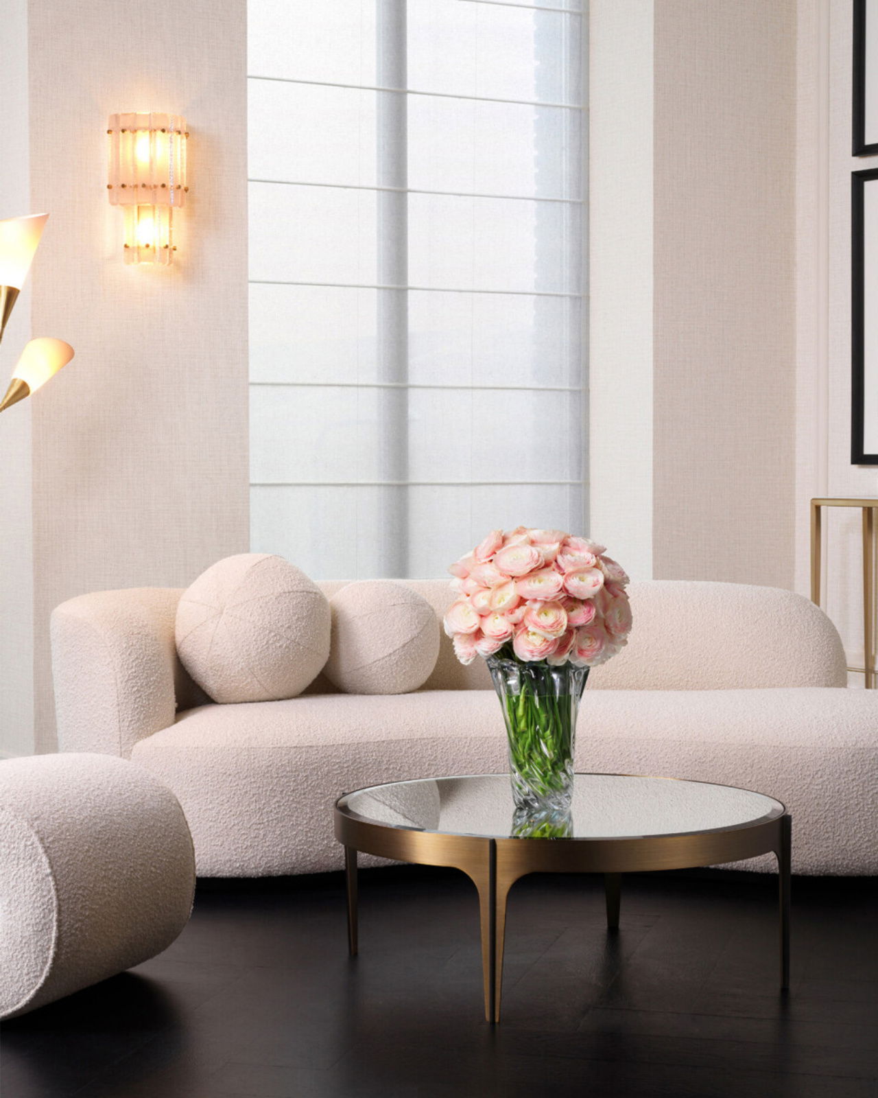 Morten bank Bouclé cream