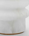 Onda bordslampa alabaster