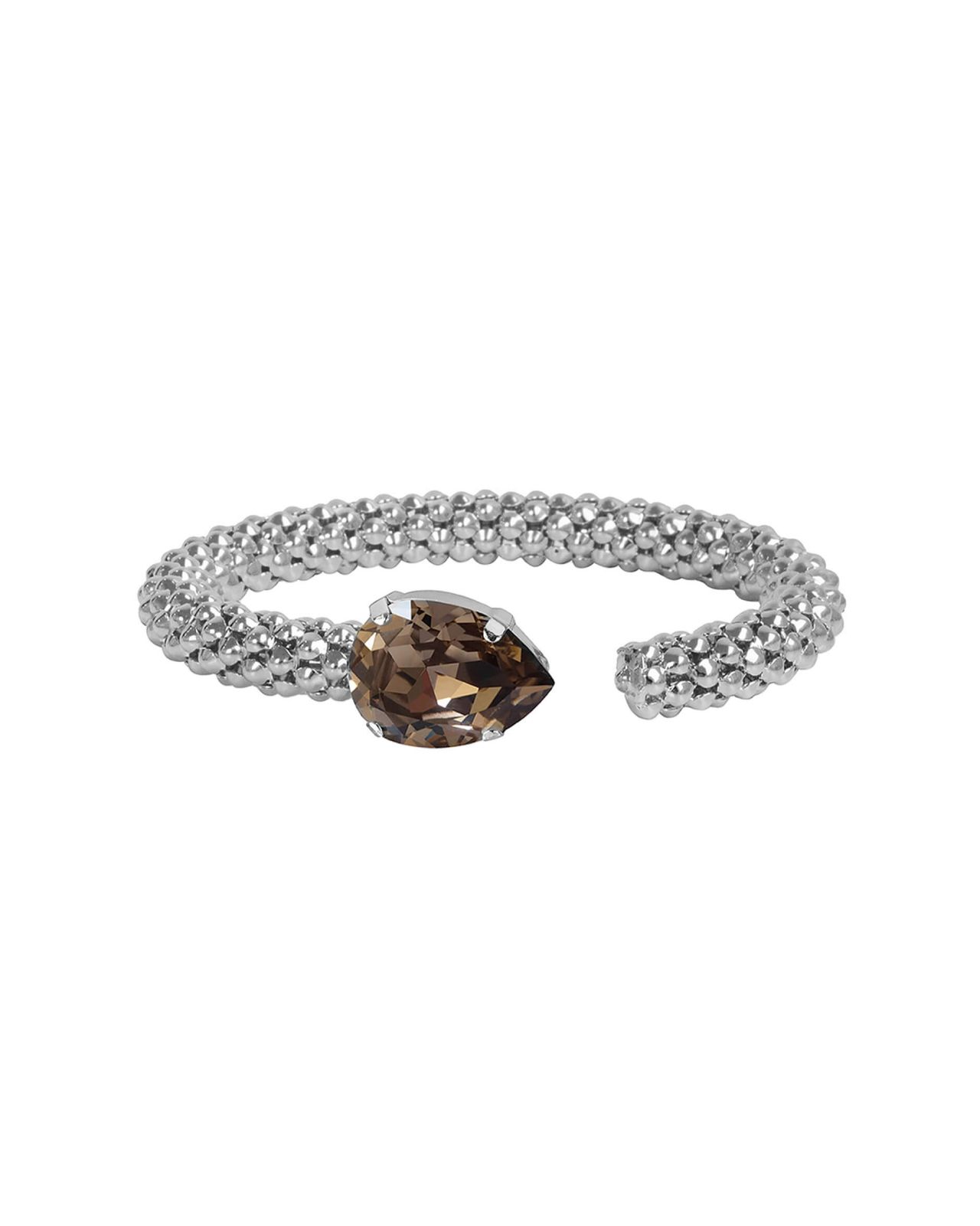 Classic Rope Bracelet Greige Rhodium