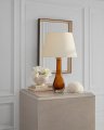 Christa Large Table Lamp Amber Glass