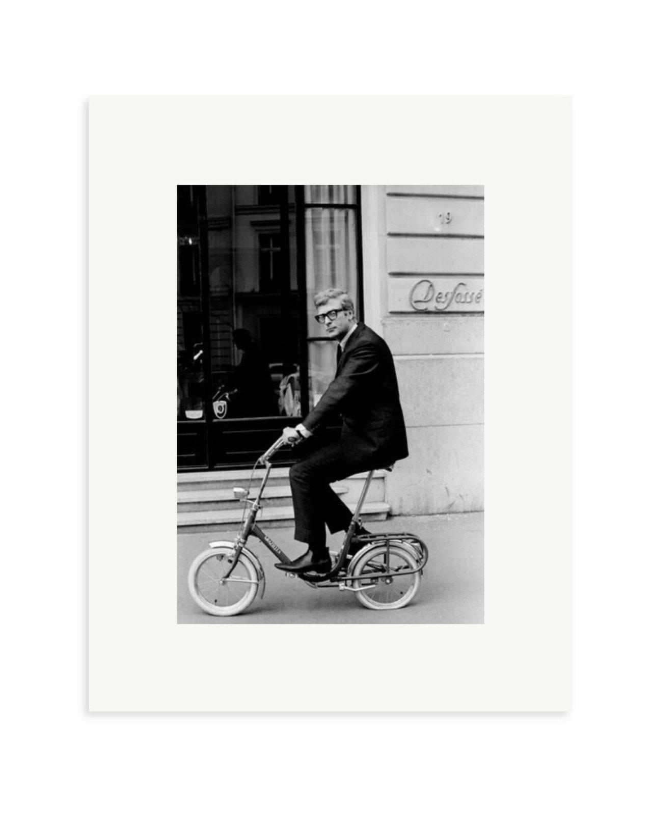 Michael Caine on His Bike Print Only / Small