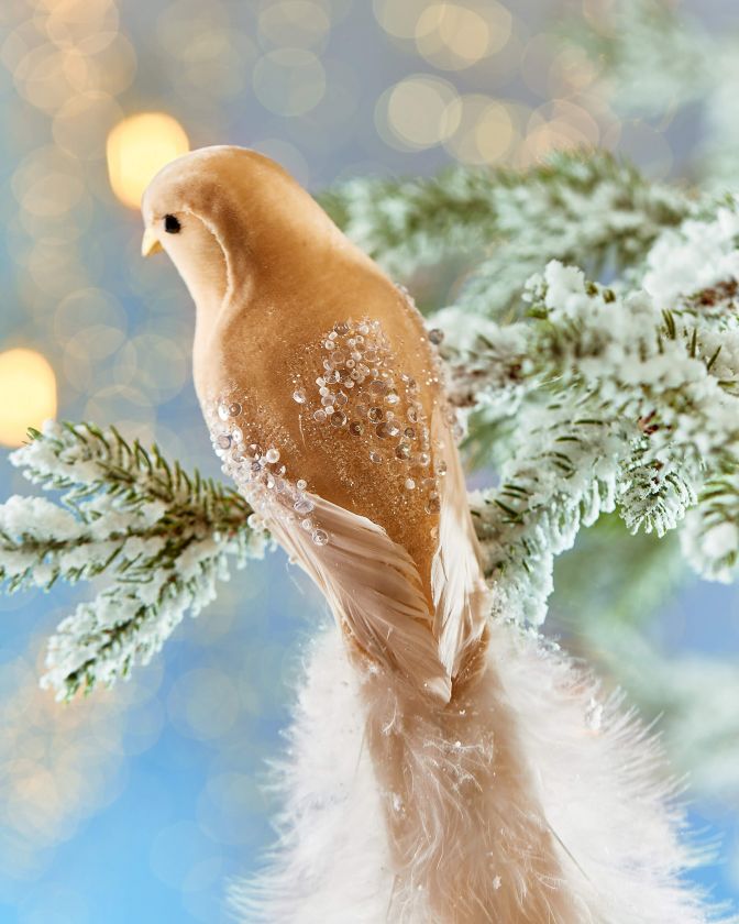 Yellow bird christmas ornament Clearance