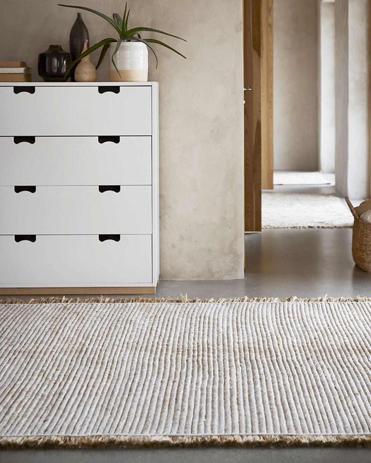 Goa Rug White/Jute