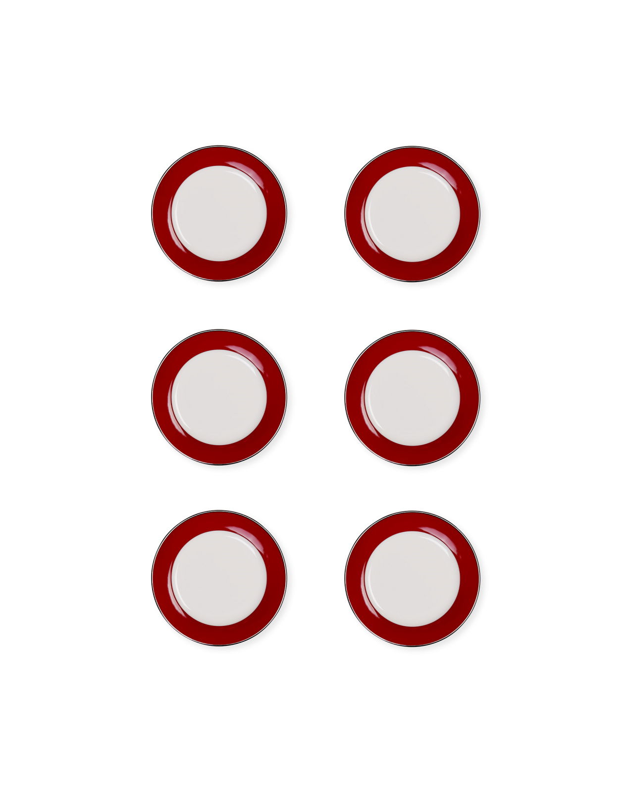 Audley Deep Red Side Plate 6-pack