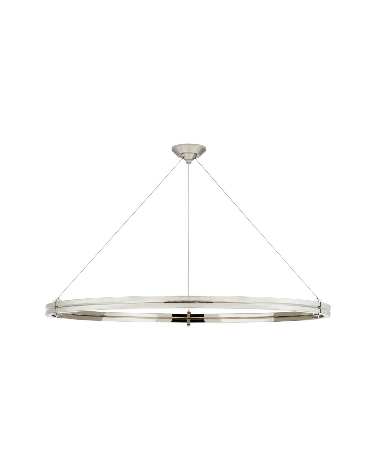 Paxton 48" Ring Chandelier Polished Nickel
