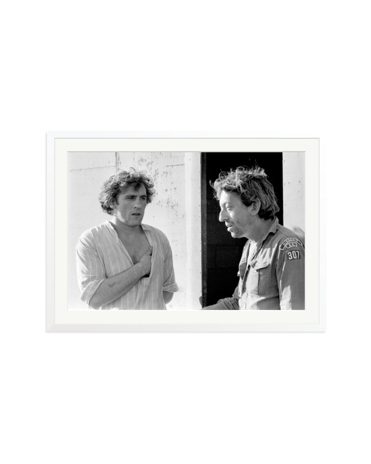 Gerard Depardieu and Serge Gainsbourg White / XXL