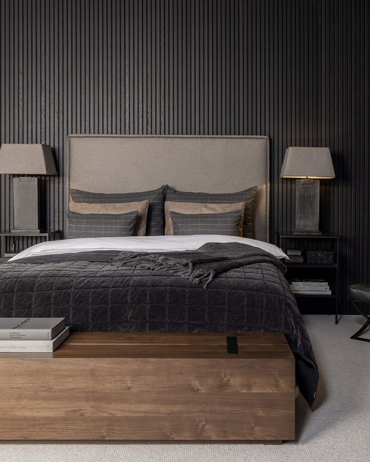 Maddox mediabänk valnöt