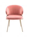 Kinley Dining Chair Savona Nude Velvet