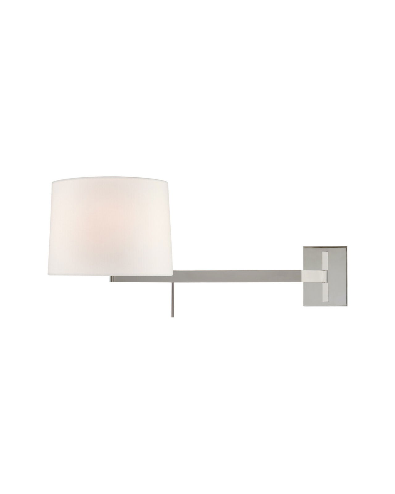 Sweep Medium Right Articulating Sconce Polished Nickel