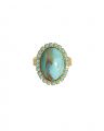 Boho ring turquoise