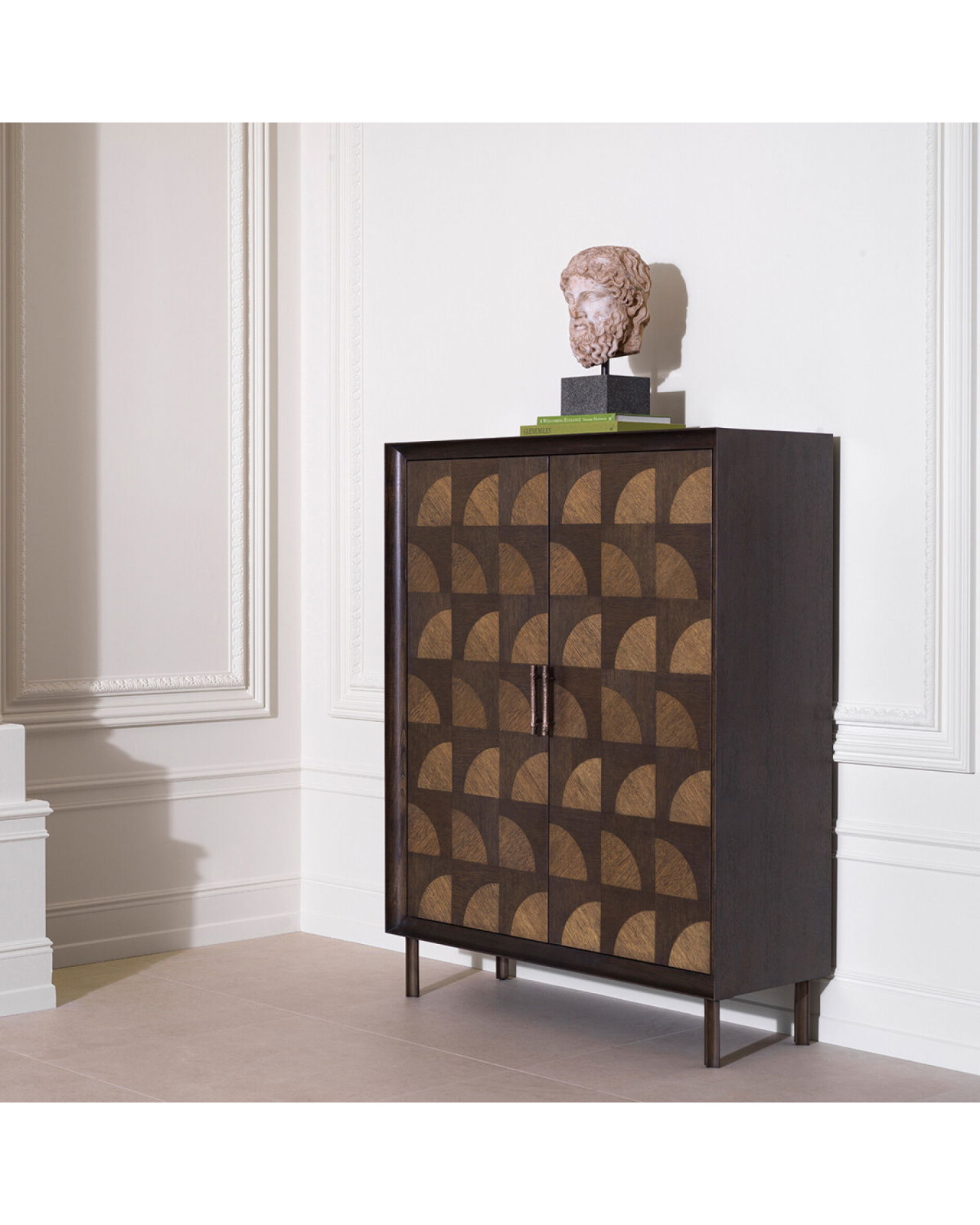 Kumo cabinet dark brown oak veneer