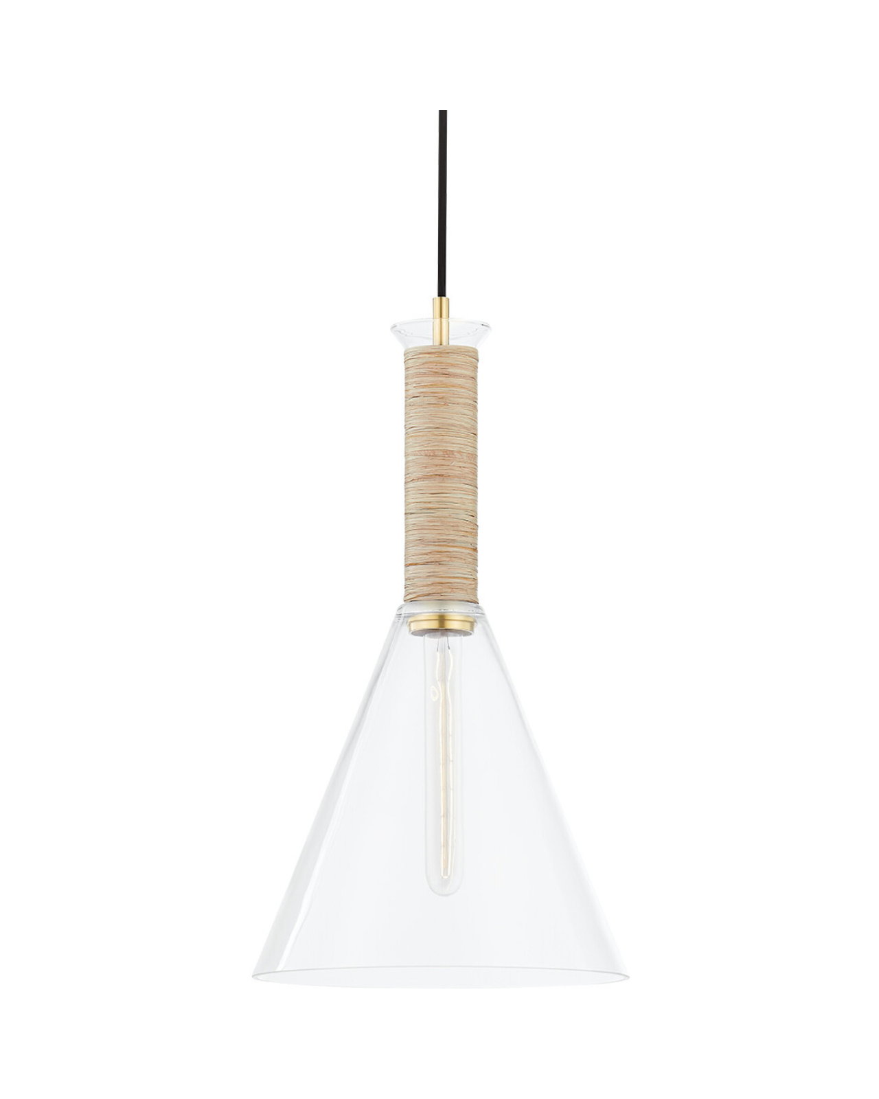 Besa taklampe antikk messing