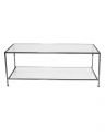 Wing coffee table black chrome