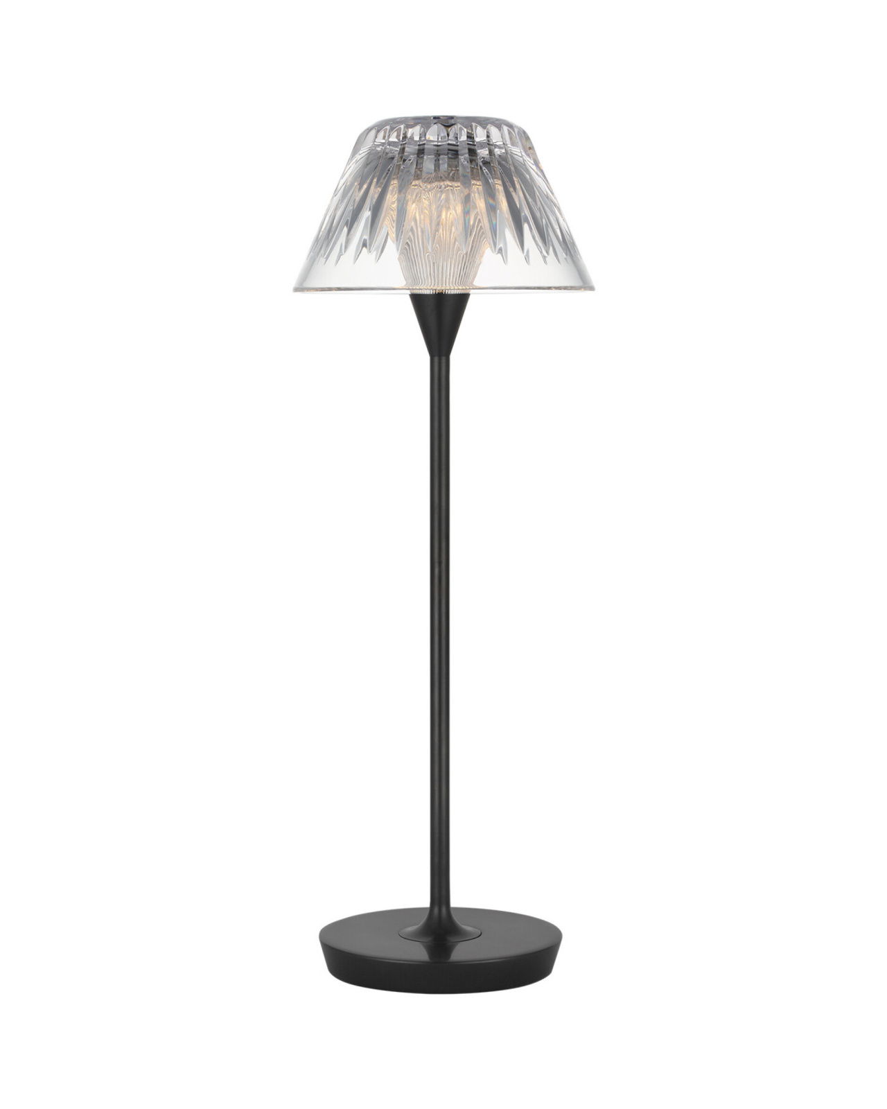 Blaze 16" Rechargeable Table Lamp Bronze/Clear Crystal
