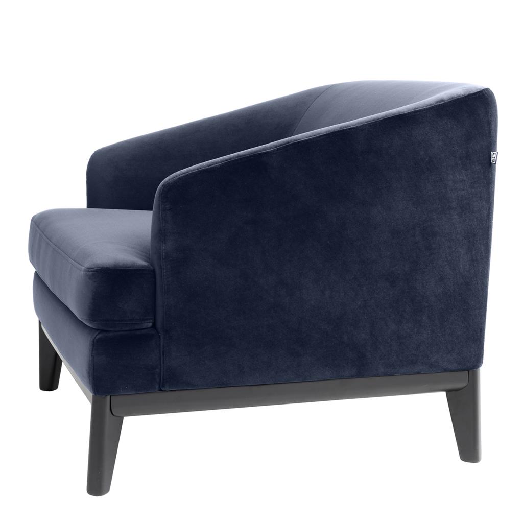 Chair Monterey Savona midnight blue velvet