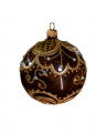 Lux Melia Weihnachtskugel braun 8cm