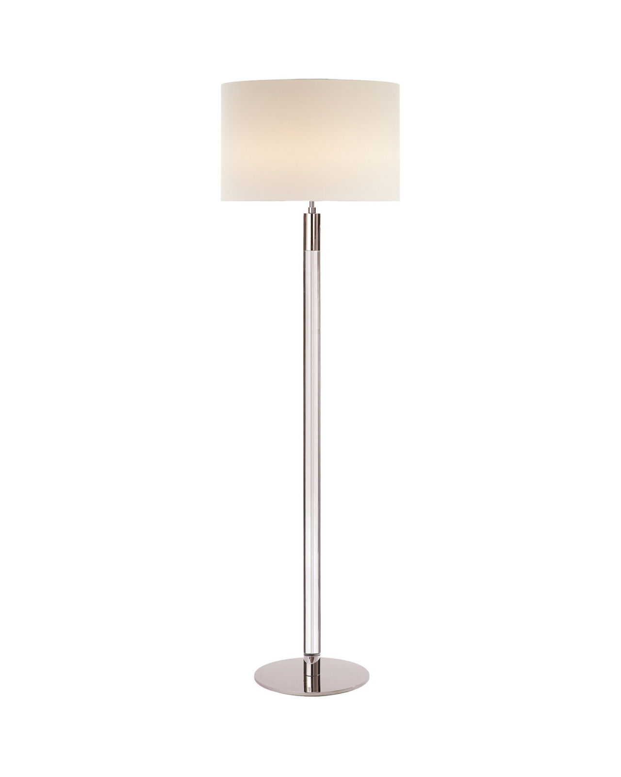 Riga Floor Lamp Polished Nickel