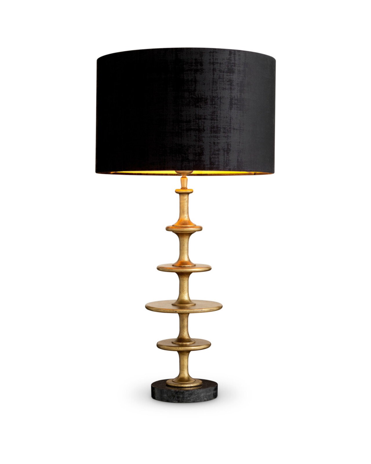 Rosetti bordlampe antik messing