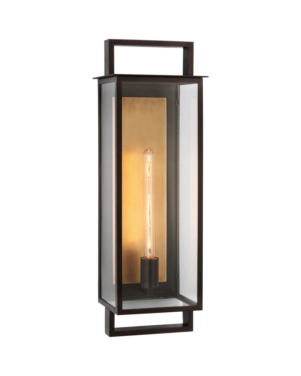 Halle Narrow Wall Lantern Black L